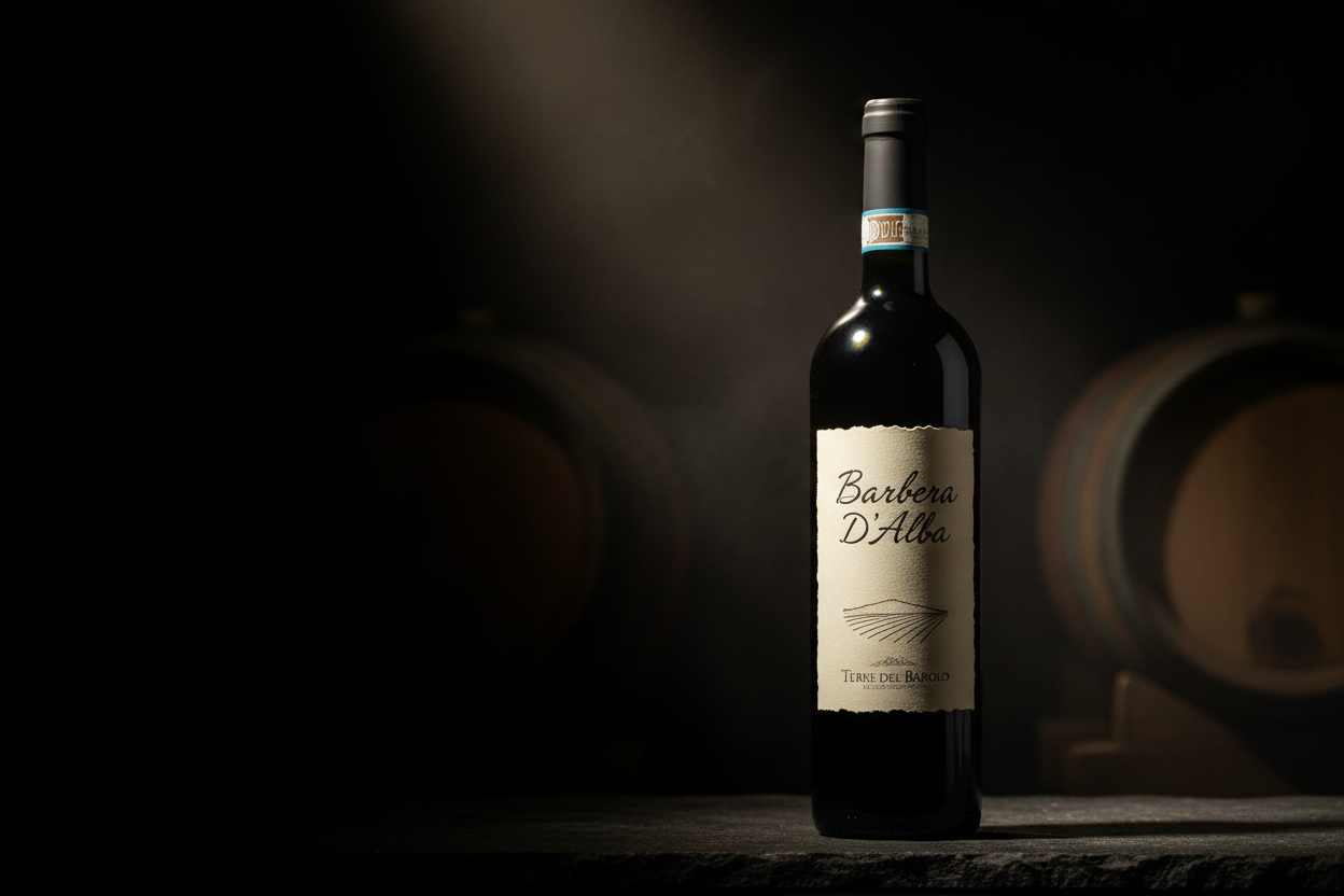Bottiglia di Barbera d'Alba
