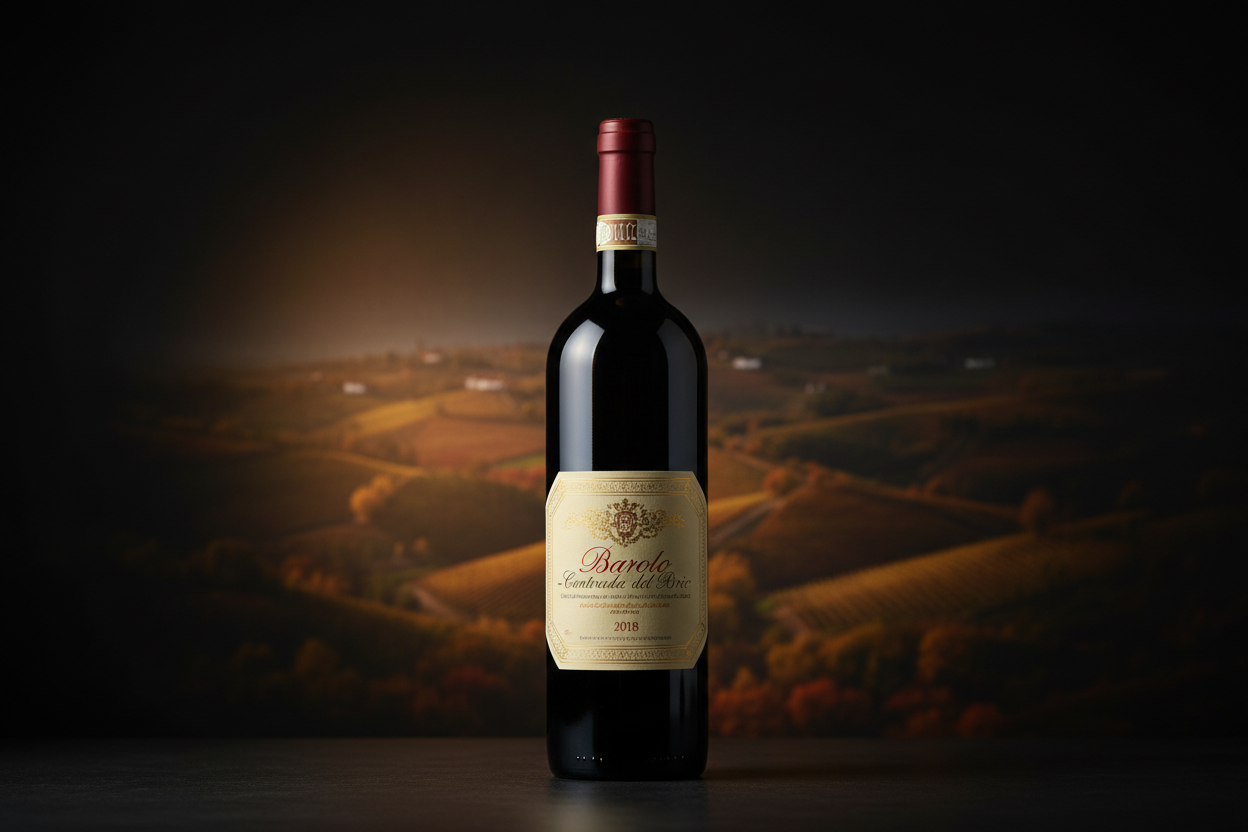 Bottiglia di vino Barolo